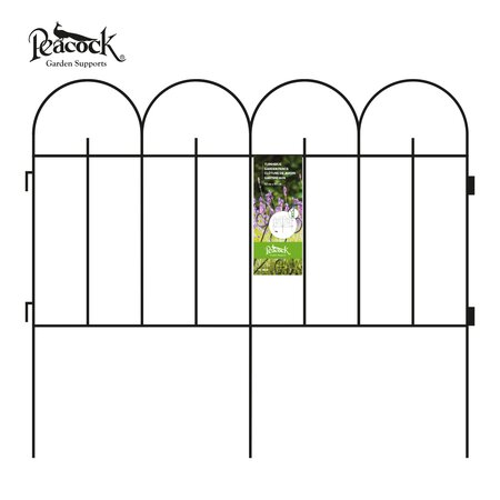 Garden Fence Arch - Matt Black - 60 x 50 cm - image 1