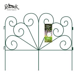 Garden Fence Peacock - Green - 60 x 50 cm