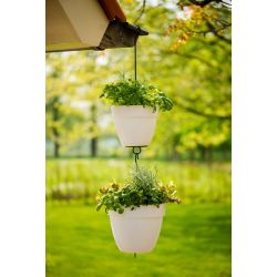 Hanger voor bloempot 48 cm, wit - afbeelding 3