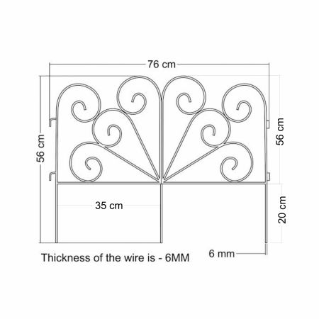 Peacock trellis 75 x 57 cm - image 2