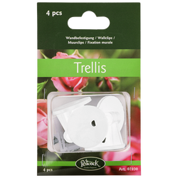 Muurclips voor klimplantenrekken, Wit Transparant, 4 stuks - Ø 5 mm - afbeelding 1