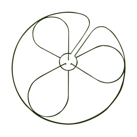 Support grid umbrella flower Ø 60 cm