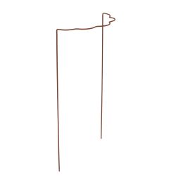 Bush support scalloped 100 x 40 cm, rust - Ø 6 mm - image 2