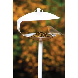 Bird feeding pole 160 cm, white - image 2