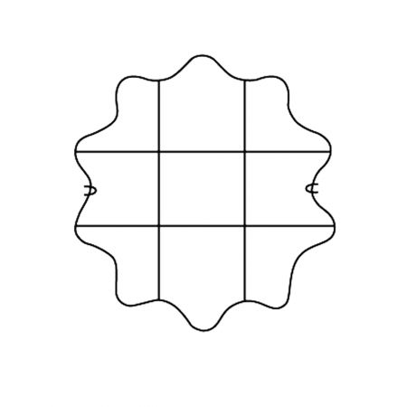 Support grid circular scalloped Ø 54 cm