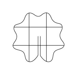 Support grid centred scalloped  Ø 44 cm - image 1