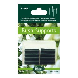 Coupleur for bush support, 4 pieces, green - 6 mm