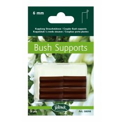 Coupleur for bush support, 4 pieces, rust - 6 mm