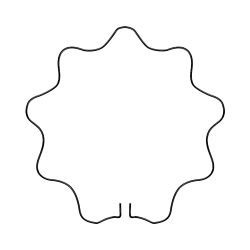 Anneau festonné 48 cm - image 3
