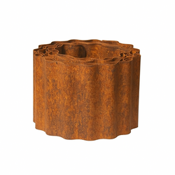 Rasenkante Metall Rost - Auf Rolle - 15 x 500 cm