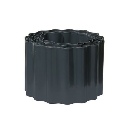 Rasenkante Metall Schwarz - Auf Rolle - 15 x 1000 cm - image 1