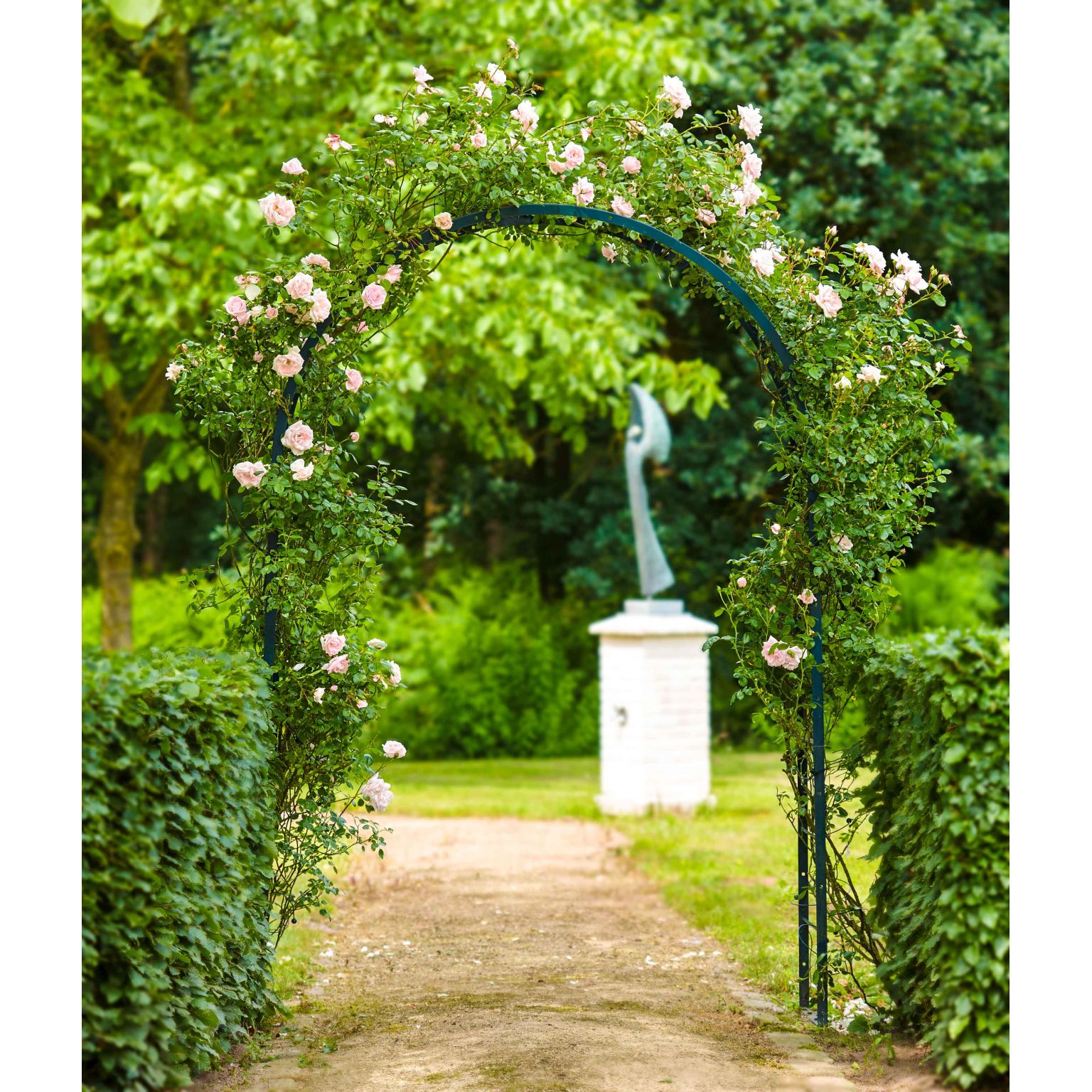 Op de een of andere manier wasmiddel Maak het zwaar Rozenboog, groen - 230 x 150 cm - Peacock Garden Supports