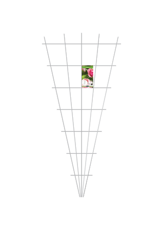 Trellis  Peacock Fan - Metal Galvanized